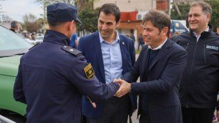 El intendente Ramón Lanús compartió un acto con el gobernador Axel Kicillof.