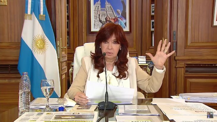 La vicepresidenta, Cristina Fernández de Kirchner.