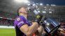 The most desired kiss. Matías Mansilla lifts the League Cup champion trophy The most desired kiss. Matías Mansilla lifts the League Cup champion trophy