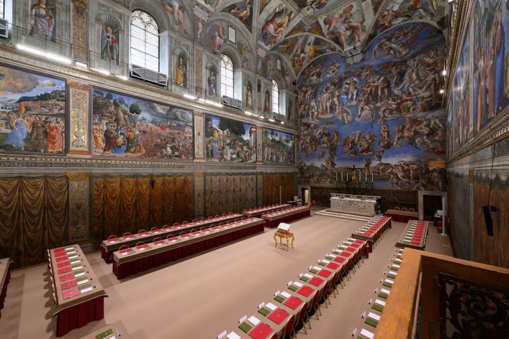 Voting will be held in the Sistine Chapel. Voting will be held in the Sistine Chapel.
