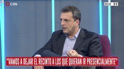 massa: la decision es dejarle el recinto a los legisladores de juntos por el cambio