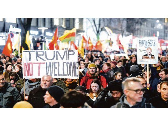 La bienvenida a Trump