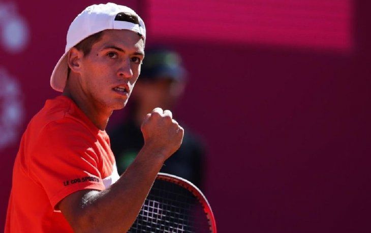 Puño apretado. Sebastián Báez se metió en la tercera ronda del US Open.