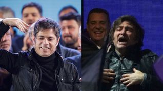 El gobernador Axel Kicillof y el presidente Javier Milei.  El gobernador Axel Kicillof y el presidente Javier Milei.
