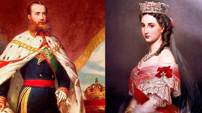 Maximiliano y Carlota abandonan Miramar y se dirigen a Roma en 1864.