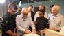 Lula da Silva y Paolo Rocca junto a estudiantes secundarios de la escuela técnica recientemente inaugurada.