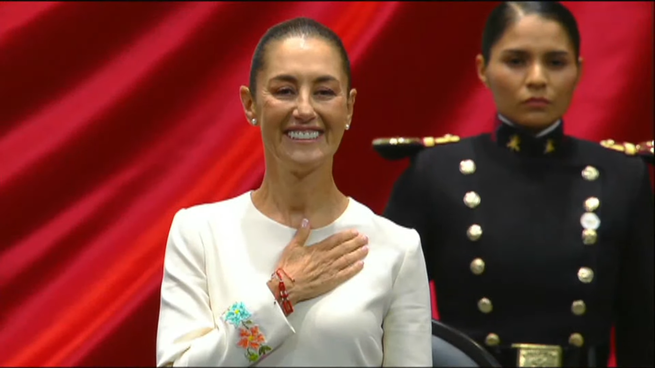 Claudia Sheinbaum brindó su primer discurso como Presidenta de México.