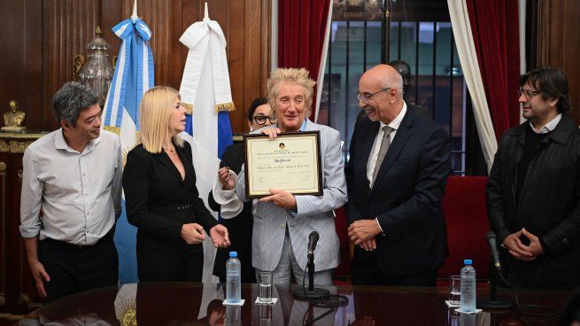 Rod Stewart was declared Guest of Honor of the City of Buenos Aires