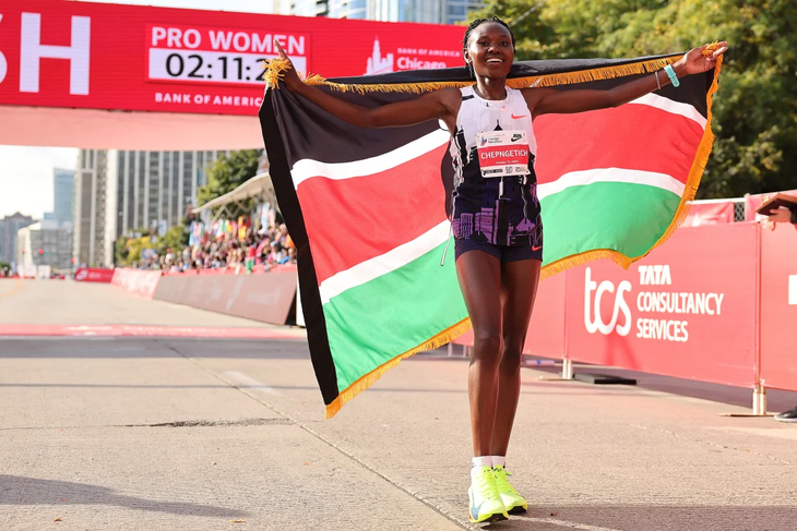 Ruth Chepngetich was champion for the third time.