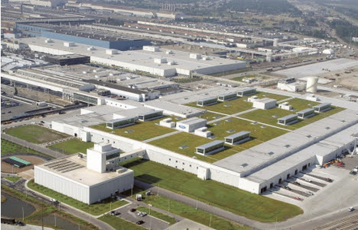 Aerial view of the Ford plant in General Pacheco, province of Buenos Aires. Aerial view of the Ford plant in General Pacheco, province of Buenos Aires.