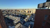 Vista hacia el Centro y Barrio Alberdi, en la capital de Córdoba. Se observa el avance de obras de los Tribunales N° 2 en la Docta