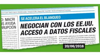 ámbito.com | adelanto. La tapa de Ámbito que informó del acuerdo con EE.UU.