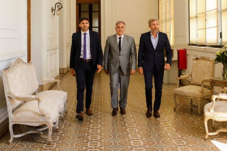 Región Centro: Maximiliano Pullaro, Martín Llaryora y Rogelio Frigerio. Región Centro: Maximiliano Pullaro, Martín Llaryora y Rogelio Frigerio.