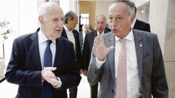 Coincidencias. Acevedo y Lavagna concordaron en la necesidad de modernizar las relaciones laborales para impulsar las inversiones.