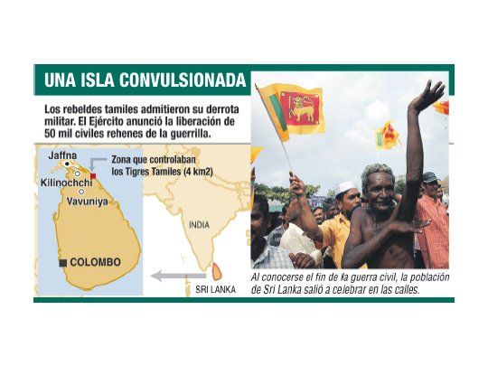 Se rindieron los tamiles y terminó la cruel guerra civil de Sri Lanka