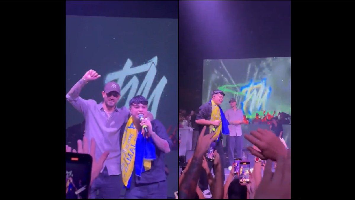 Leandro Paredes got on stage in Miami and Boca fans dedicated a suggestive song