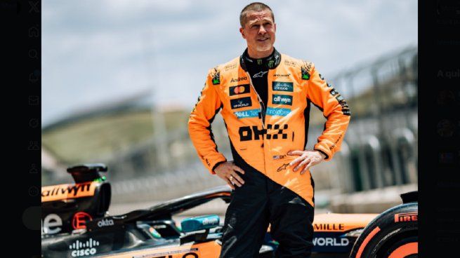 Brad Pitt manejó el McLaren de Lando Norris tras el estreno de Fórmula 1: La Película