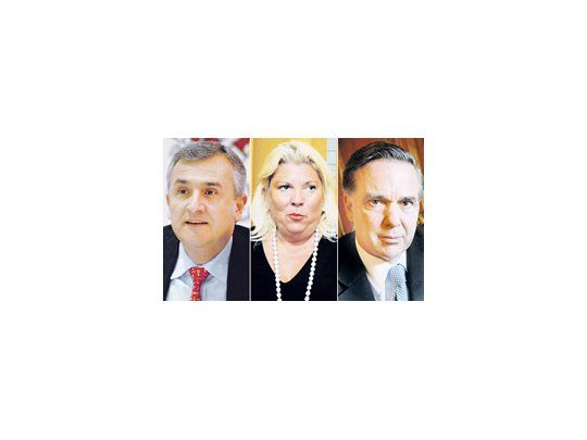 Gerardo Morales. Elisa Carrió. Miguel Ángel Pichetto