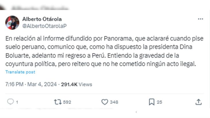 Alberto Otárola's post Alberto Otárola's post