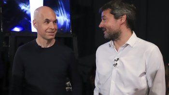 Horacio Rodríguez Larreta y Matías Lammens.