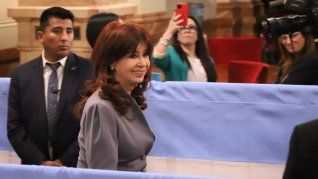 Cristina Kirchner reapareció tras la asunción presidencial. 
