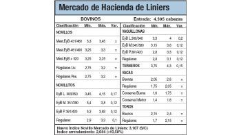 Escaso ingreso de animales a Liniers