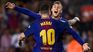 Messi hugs the player who currently does not know if he will play football again. Messi hugs the player who currently does not know if he will play football again.