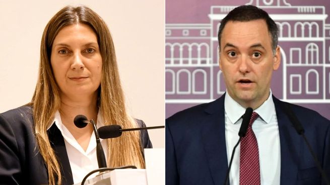 Silvia Lospennato (PRO) y Manuel Adorni (La Libertad Avanza). 