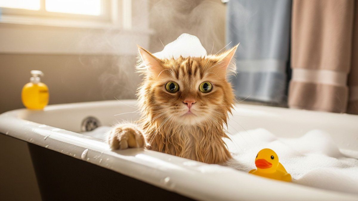 Guide to bathe your cat: When is necessary, how to do it and what products to use