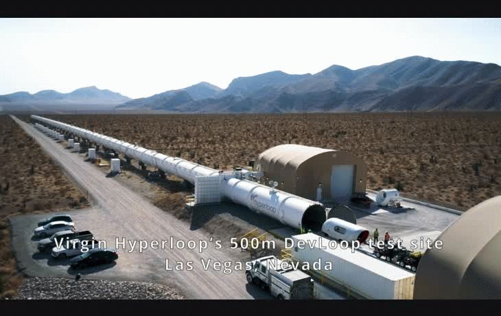 ¿Cómo es el tren ultrarrápido que probó Virgin Hyperloop?