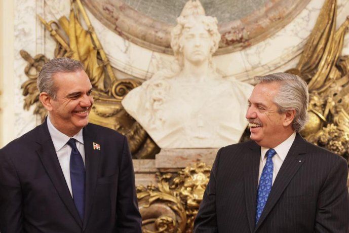 Alberto Fernández recibió al presidente de República Dominicana.