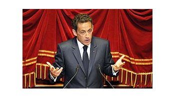Nicolas Sarkozy en el Congreso de Versalles
