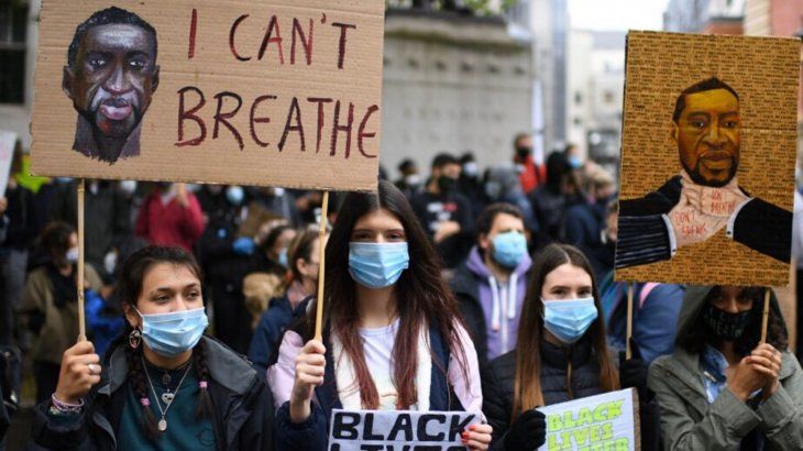 Las calles de Londres fueron el epicentro para pedir por el fin del racismo y la violencia policial contra la comunidad negra.