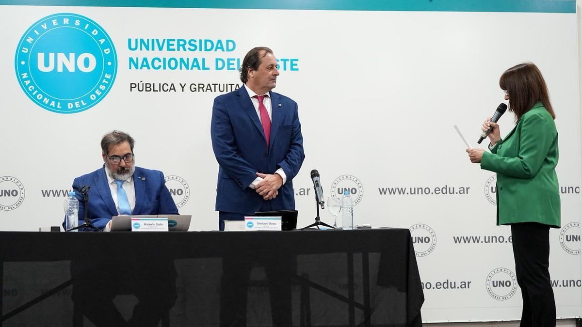Gustavo Soos asumió como rector de la Universidad Nacional del Oeste: llamó a fortalecer la educación pública