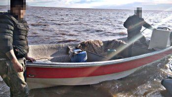 La lancha fue interceptada por personal de Prefectura naval de Uruguay.