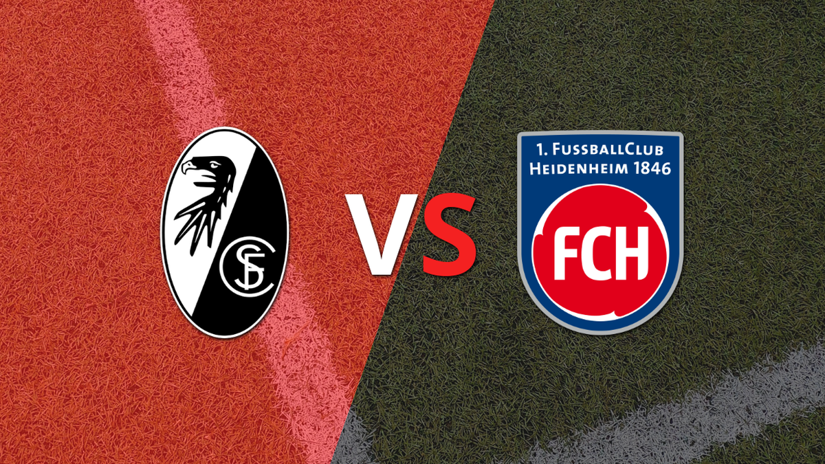 Halftime!  Freiburg draws 1-1 against Heidenheim