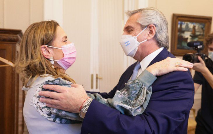 Alberto Fernández recibió a Beatriz Gutiérrez Müller.