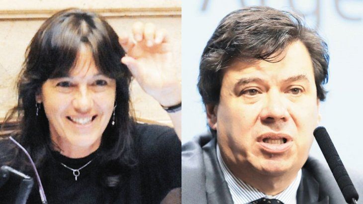 Vilma Ibarra y Claudio Moroni.