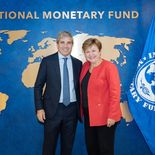 El ministro Luis Caputo y la titular del FMI, Kristalina Georgieva, volverían a encontrarse en EEUU. El ministro Luis Caputo y la titular del FMI, Kristalina Georgieva, volverían a encontrarse en EEUU.