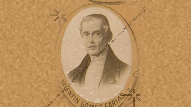 Muere en 1858 José María Valentín Gómez Farías, reconocido como el Padre de la Reforma liberal.