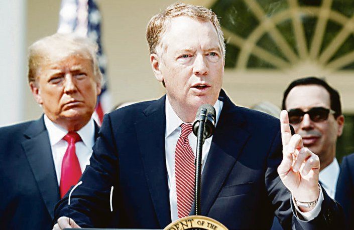 Robert Lighthizer, durante el anterior mandato de Trump.
