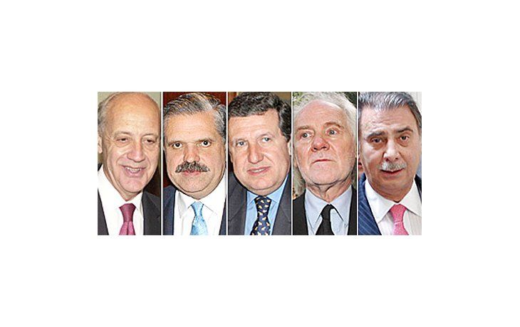 ámbito.com | Roberto Lavagna, Ricardo López Murphy, Ramón Puerta, Juan Carlos Blumberg y Jorge Sobisch.