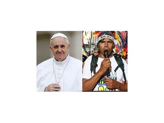 Papa Franciso y Félix Díaz
