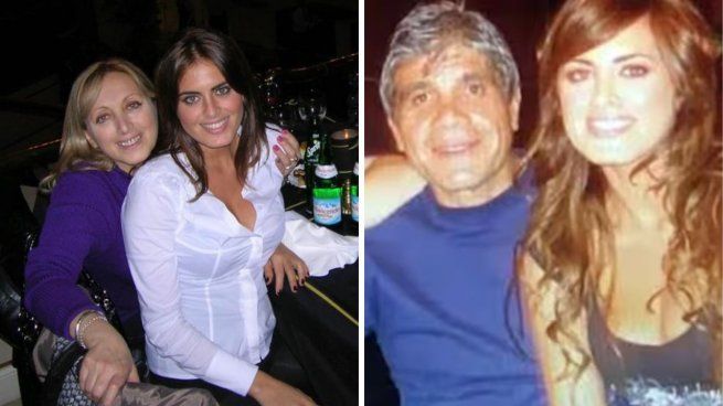 Silvina Luna y sus padres, Sergio Luna y Roxana Cheri.