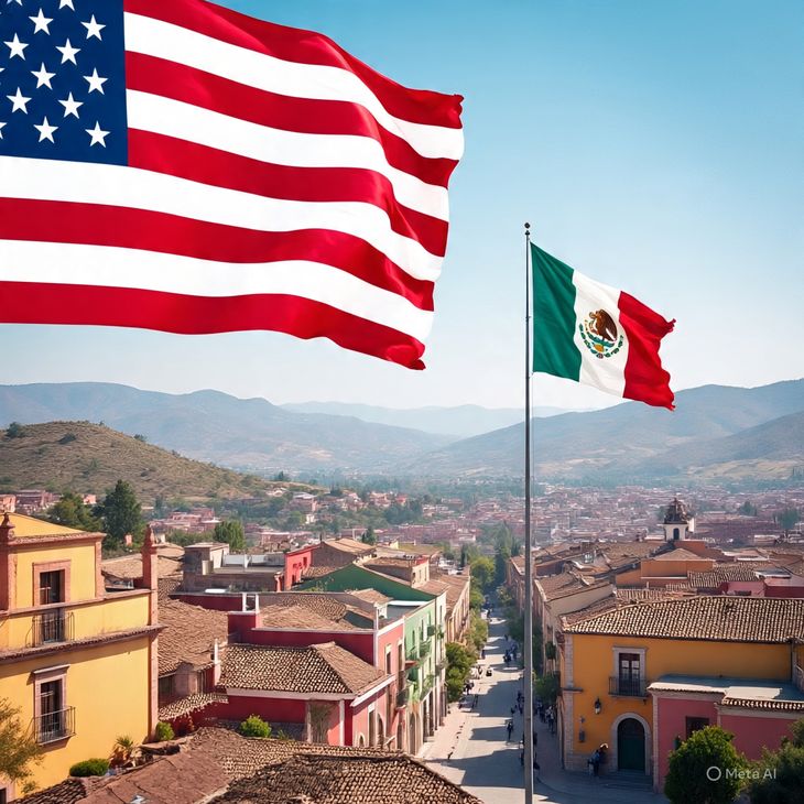 Un México estadounidense, según la Inteligencia Artificial.