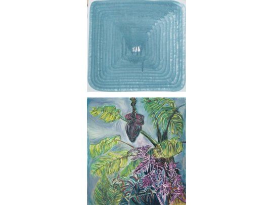 Por primera vez se pueden ver en un mismo espacio las abstracciones de Sofía Bohtlingk y el barroquismo de las selvas de su hermana Florencia.