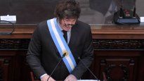 Javier Milei en el Congreso de la Nación.