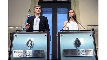 Marcos Peña y María Eugenia Vidal