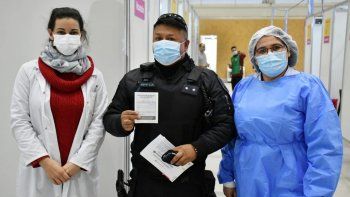 Agente de seguridad porteño recibió su vacuna&nbsp;
