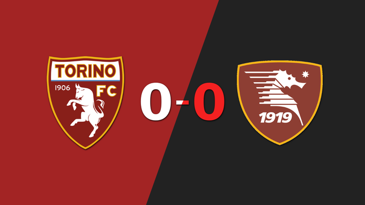 Cero a cero terminó el partido entre Torino y Salernitana